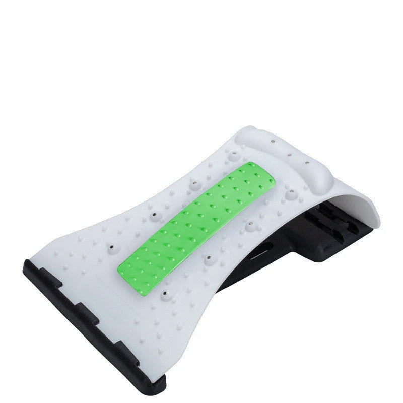 Arc-shaped acupuncture and magnetic therapy cervical spine stretcher for back and neck pain relief