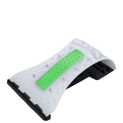 Arc-shaped acupuncture and magnetic therapy cervical spine stretcher for back and neck pain relief