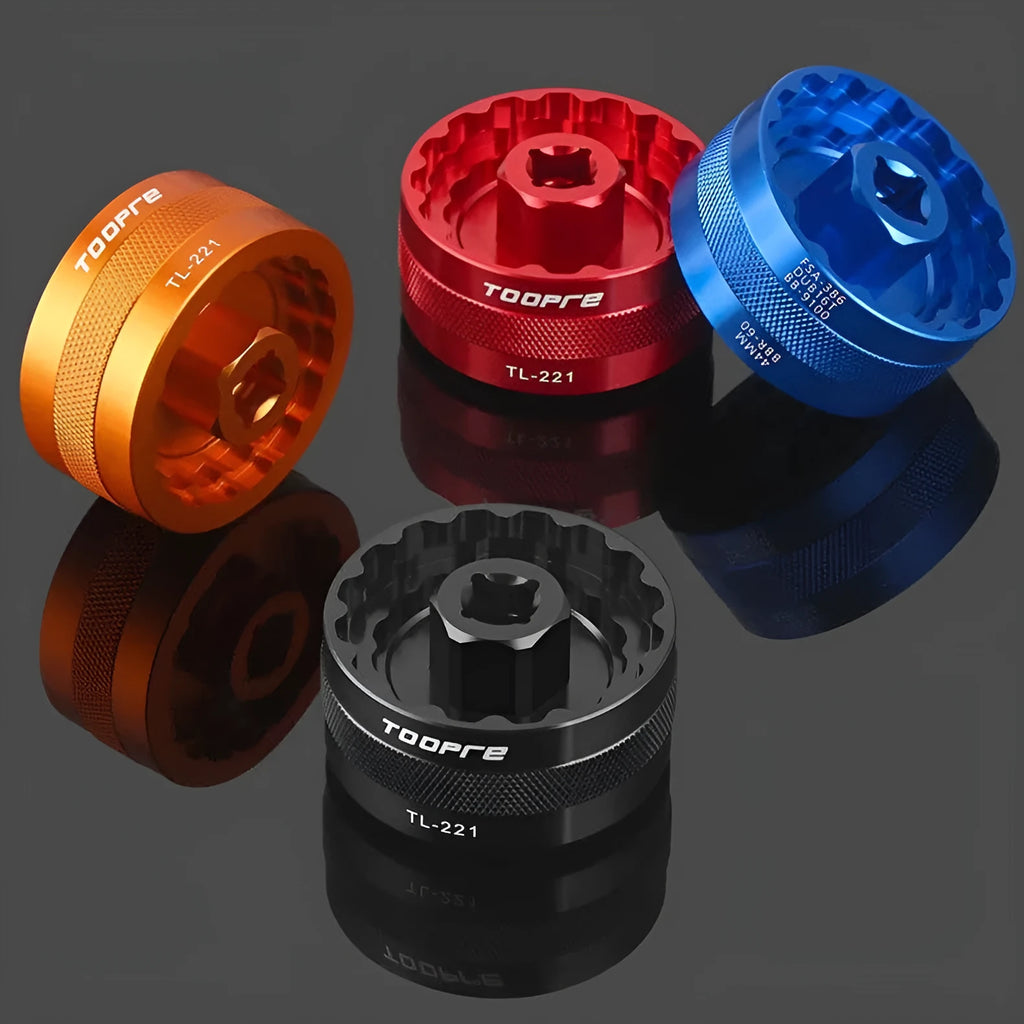 Mountain bike integrated thread BB axle tool aluminium alloy TL-221 in black
