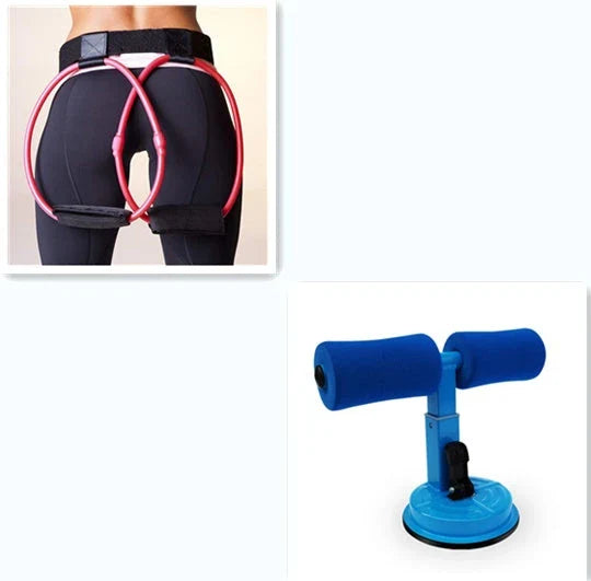 Sit Up Bar Trainer with foam padding and steel spring for home fitness