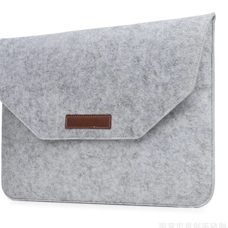 Waterproof laptop shoulder bag for 11 inch tablet with anti-theft compartments in grey