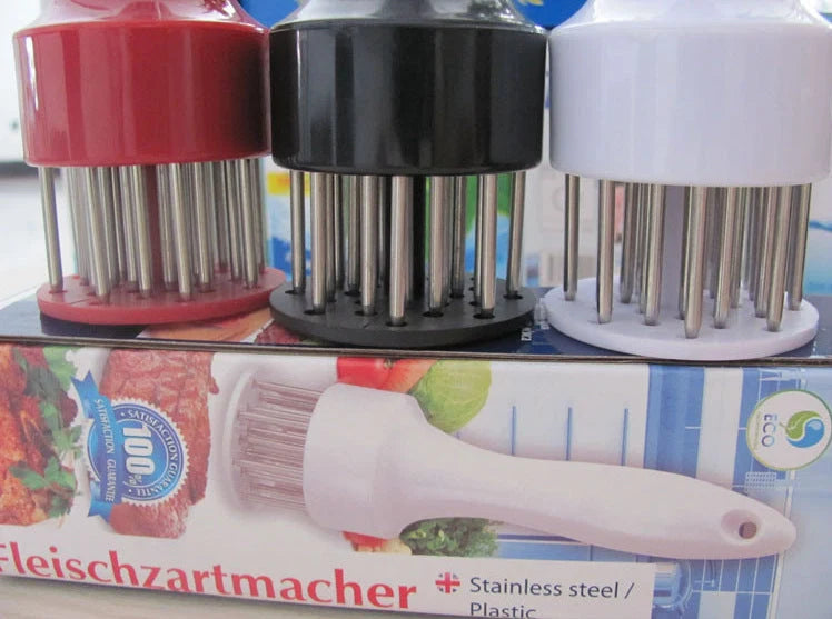 Steak Pork Chops Tender Meat Needle in white, perfect for enhancing meat flavour and tenderness