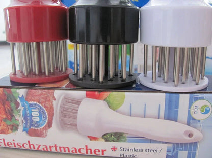 Steak Pork Chops Tender Meat Needle in white, perfect for enhancing meat flavour and tenderness