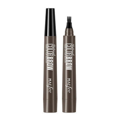 Waterproof Sweatproof Eyebrow Pencil with four-tip design for natural-looking eyebrows