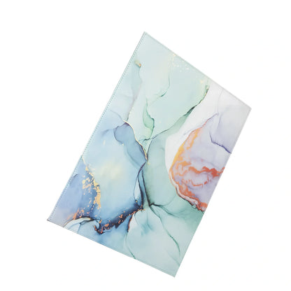 Black anti-radiation tablet pad, 35cm x 25cm with heat-insulating print and straps for 20-33cm devices