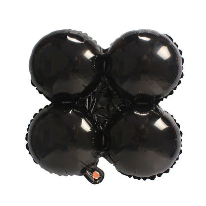 Halloween helium balloons with pumpkin and bat designs for festive decoration
