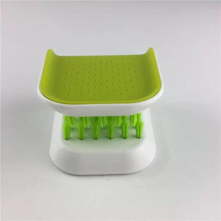 Versatile Knife & Cutlery Cleaner Brush - A Kiwi Kitchen Essential with Clever U-shaped Design and Durable Construction