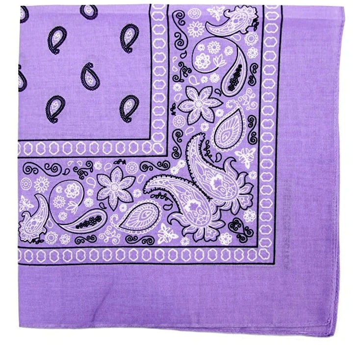 Cashew Flower Paisley Hip Hop Square Scarf in various colours