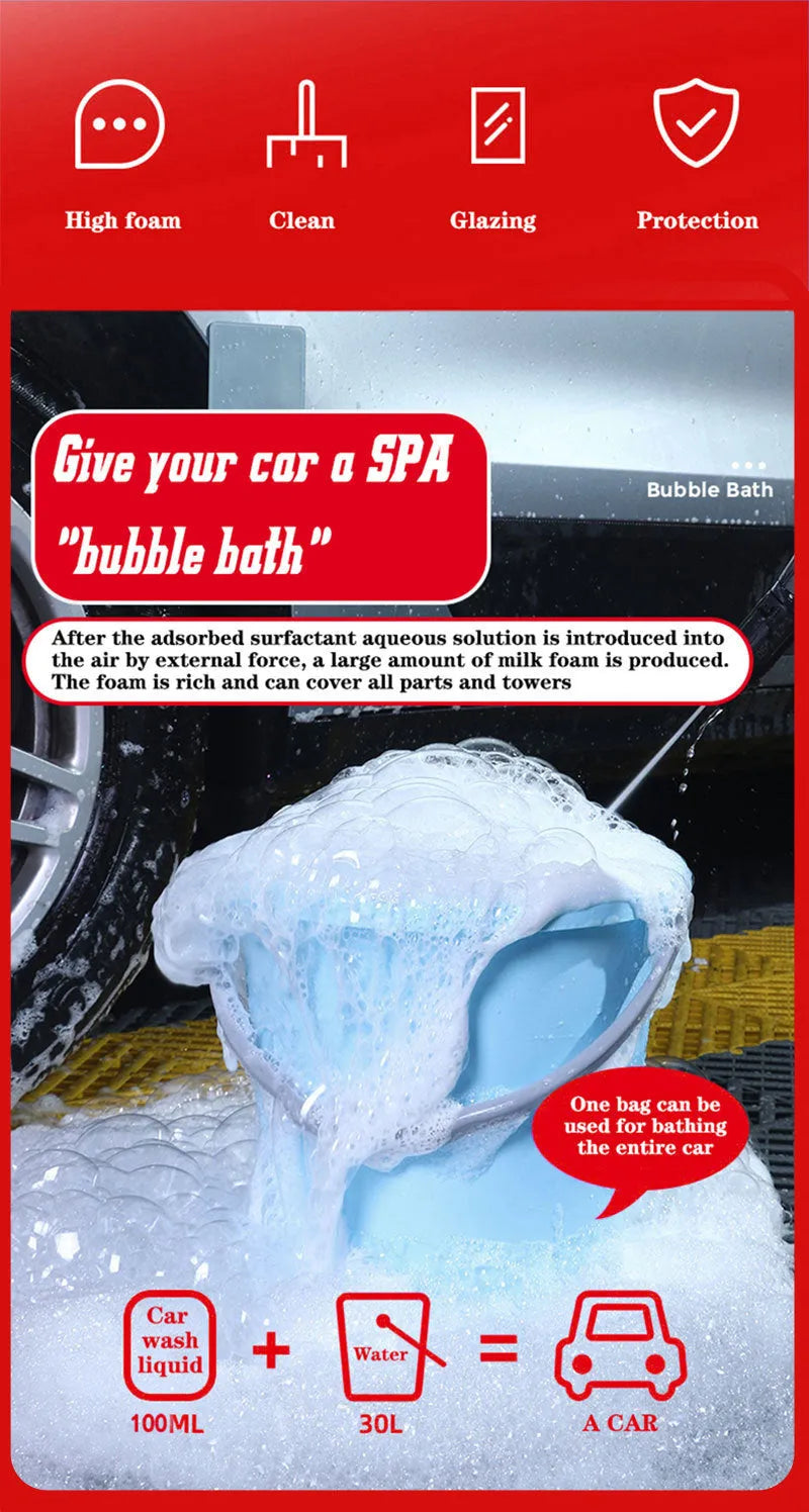 100 ml bottle of concentrated car paint decontamination and polishing high foam cleaner.