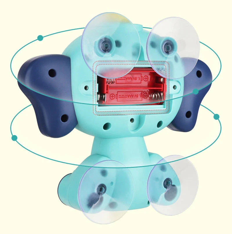 Elephant model electric water spray toy for kids bath time fun