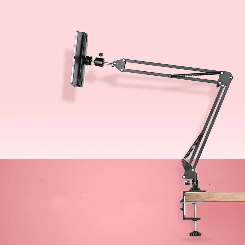 Multifunctional flat home desktop mobile phone holder with 360-degree rotation