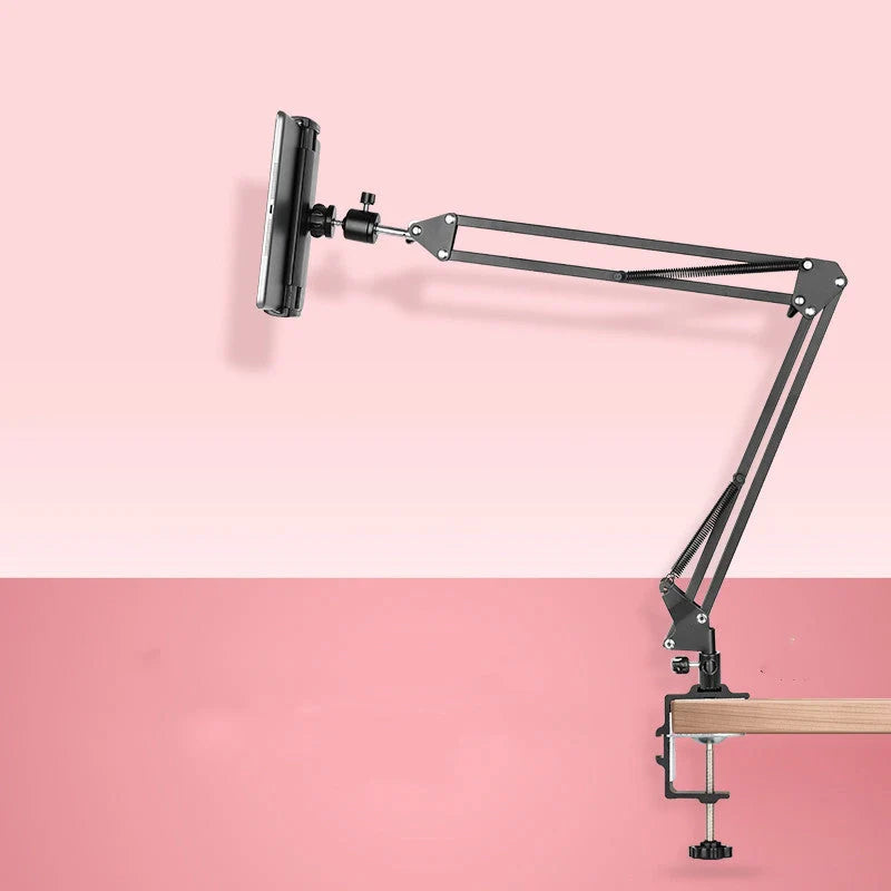 Multifunctional flat home desktop mobile phone holder with 360-degree rotation