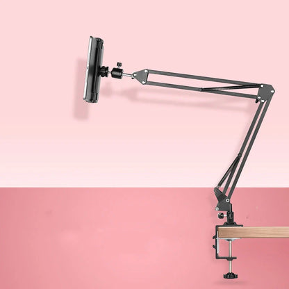 Multifunctional flat home desktop mobile phone holder with 360-degree rotation