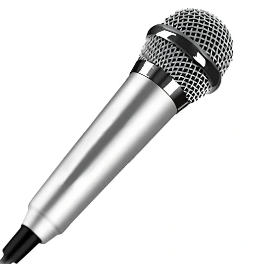 Blue omnidirectional headset microphone with 145m cable for mobile phone recording, wired single unit