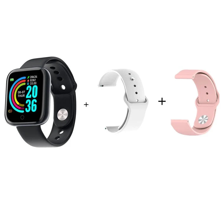 Smart Men's Waterproof Sports Watch with detachable wristband for USB charging and fitness tracking features