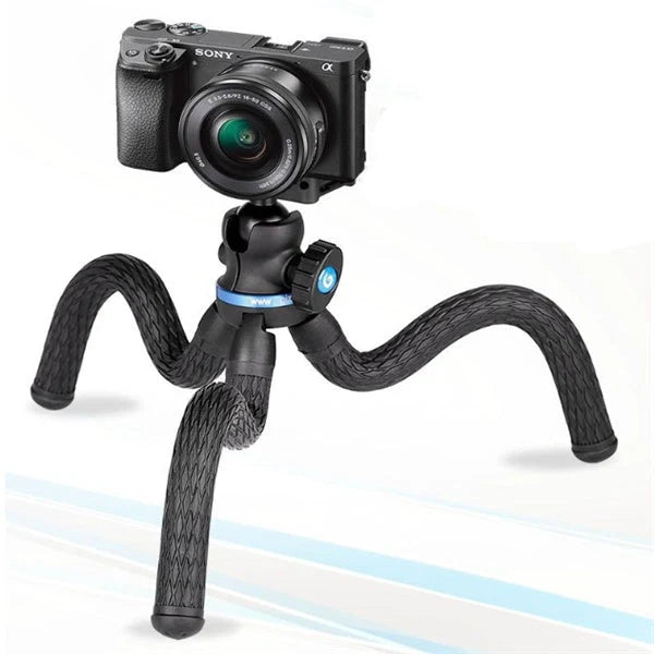 Flexible octopus tripod for Apple iPhone with 360-degree rotation