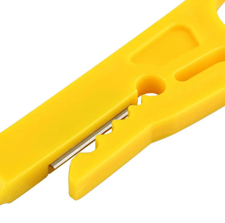 Yellow mini portable wire stripper tool for 0.6mm wires