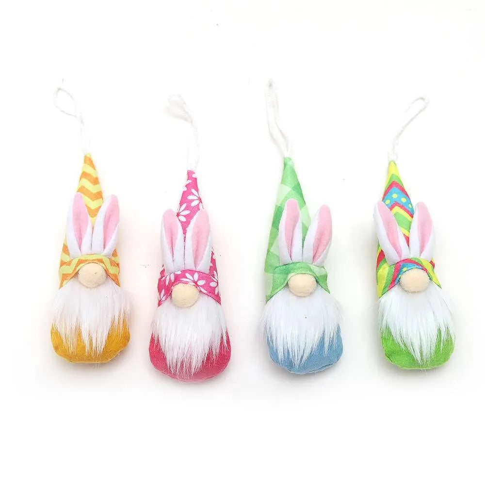 Four cloth faceless decorative dolls with beard and ear details in LFH52 colour