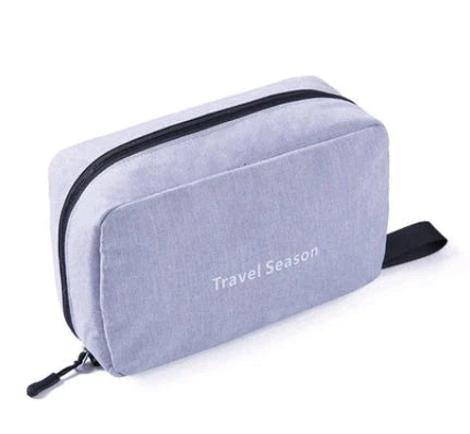 Versatile Travel Organizer Bag with Hanging Hook and Multiple Compartments for Organized Storage