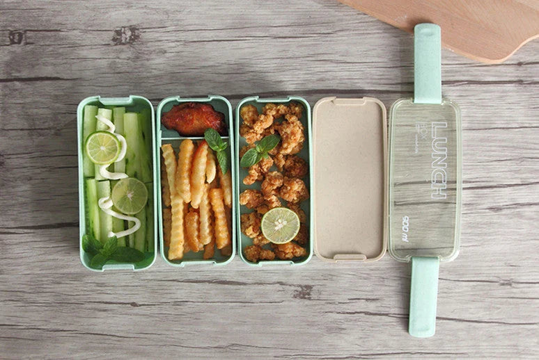 Versatile Kiwi Lunchbox with Microwave Heating - Premium Eco-Friendly Design in Vibrant Colours
