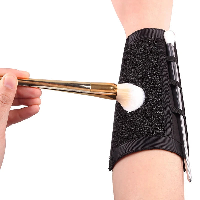 Makeup Brush Cleaning Strap with nylon diving cloth for hygienic brush cleaning