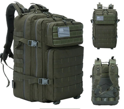 50L Tactical Outdoor Backpack with multiple compartments and MOLLE system