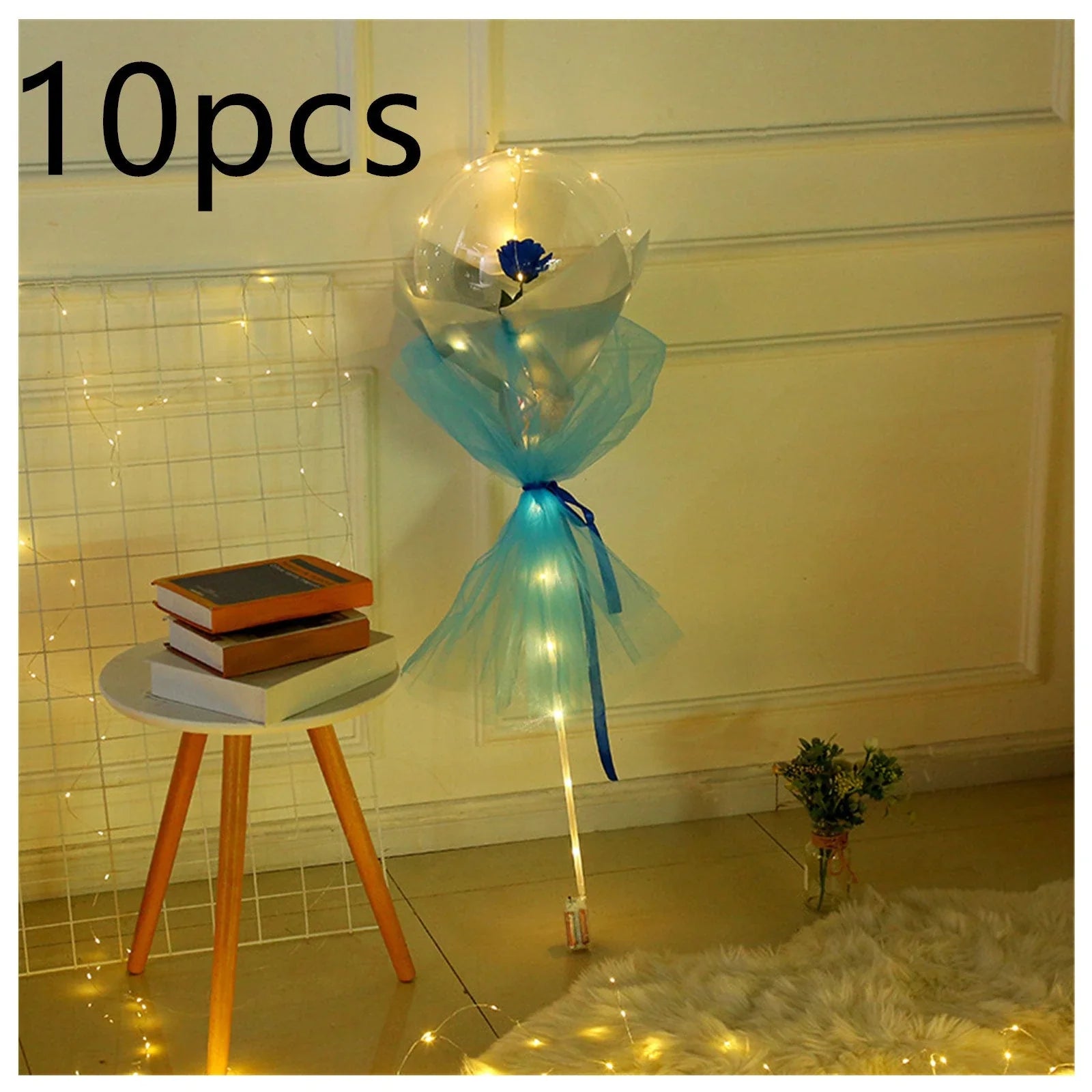 LED luminous balloon rose bouquet in various colors for Valentine's Day decorations