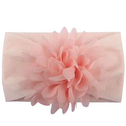 Handmade chiffon flower headband for babies in various colours