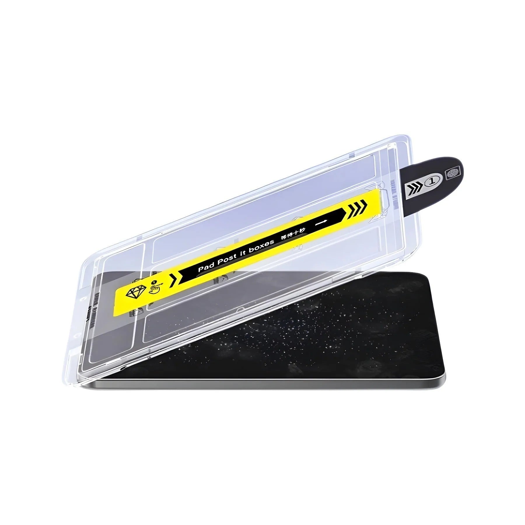 Dust-free warehouse tempered glass HD fullscreen screen protector for iPad showing anti-fall protection