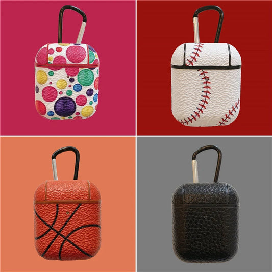 Hard shell sleeve for Apple AirPods in pure colour with flip type design