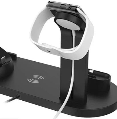 360-degree rotatable wireless charger stand for multiple devices
