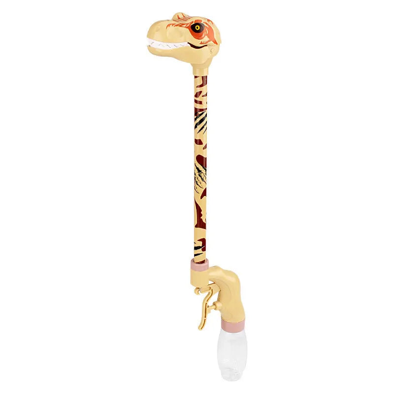 Dinosaur water gun toy 50cm soft foam squirt blaster for kids summer beach pool play pink