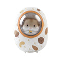 White Hamster brand hand warmer and power bank with 5000mAh capacity on a plain background.