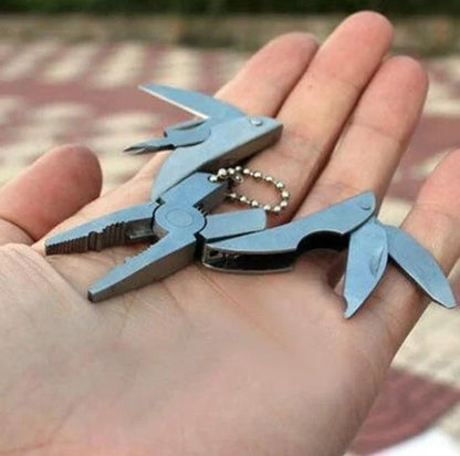 Compact 2cr13 steel mini multi-tool pliers with folding design for easy storage