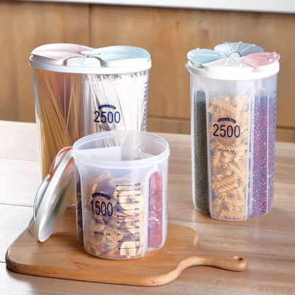 Healthy Containers Cereal Grain Dry Food Storage Tank with Transparent Cover