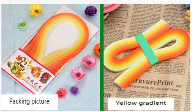 Gradient slip coloured star origami paper set with vibrant hues for DIY crafts