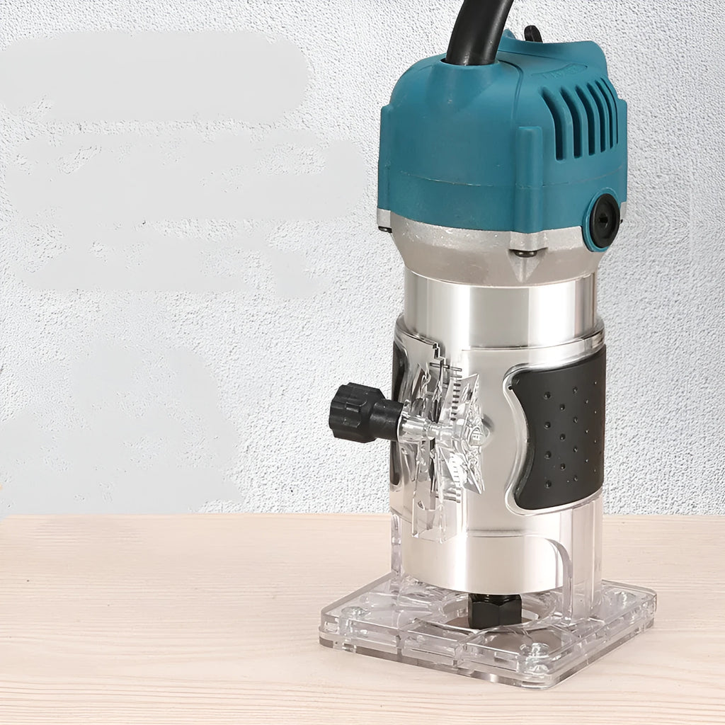800W electric wood polishing trimmer with aluminium body and power cord