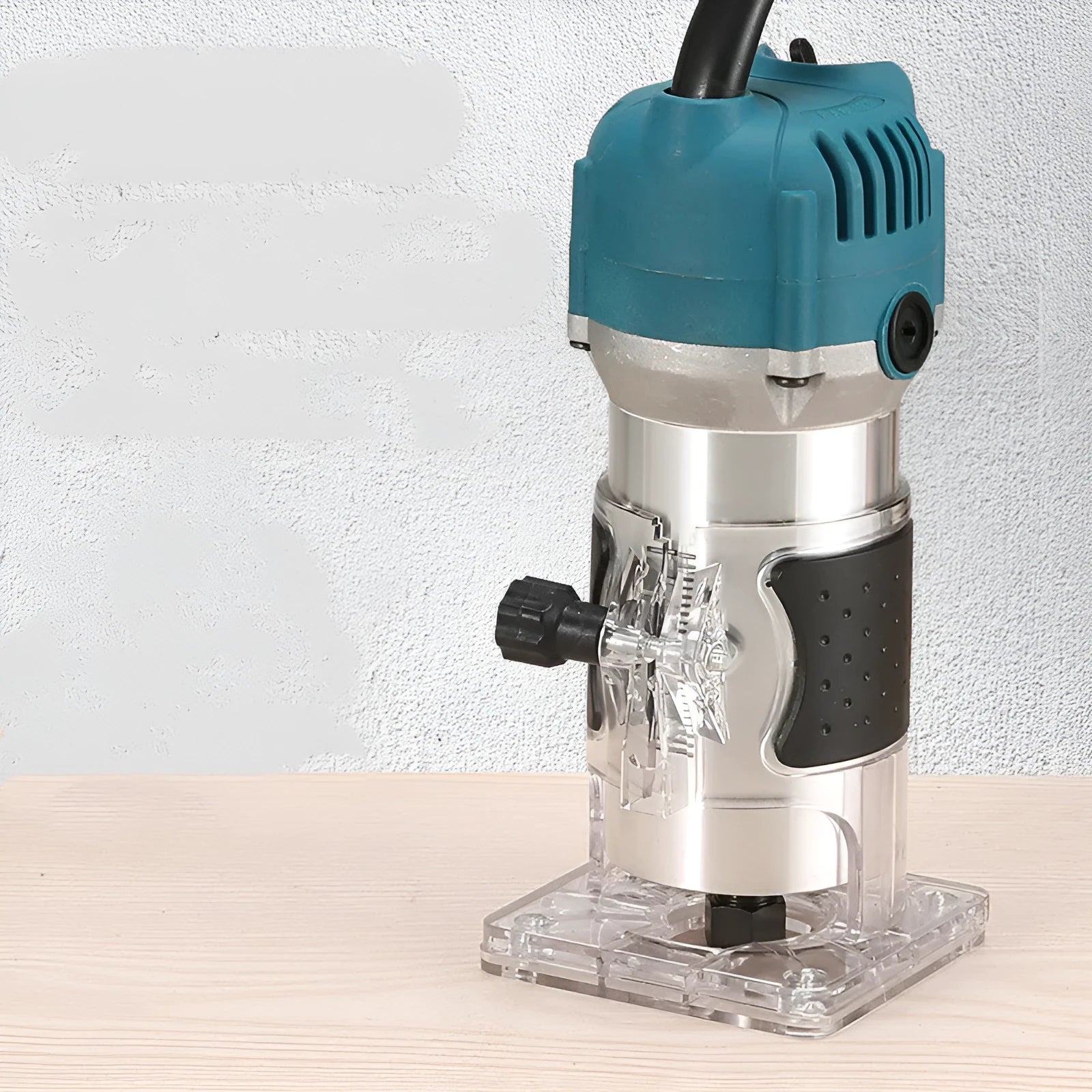 800W electric wood polishing trimmer with aluminium body and power cord