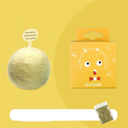 Interactive Pet Gravity Voice Ball with lifelike animal sounds for cats