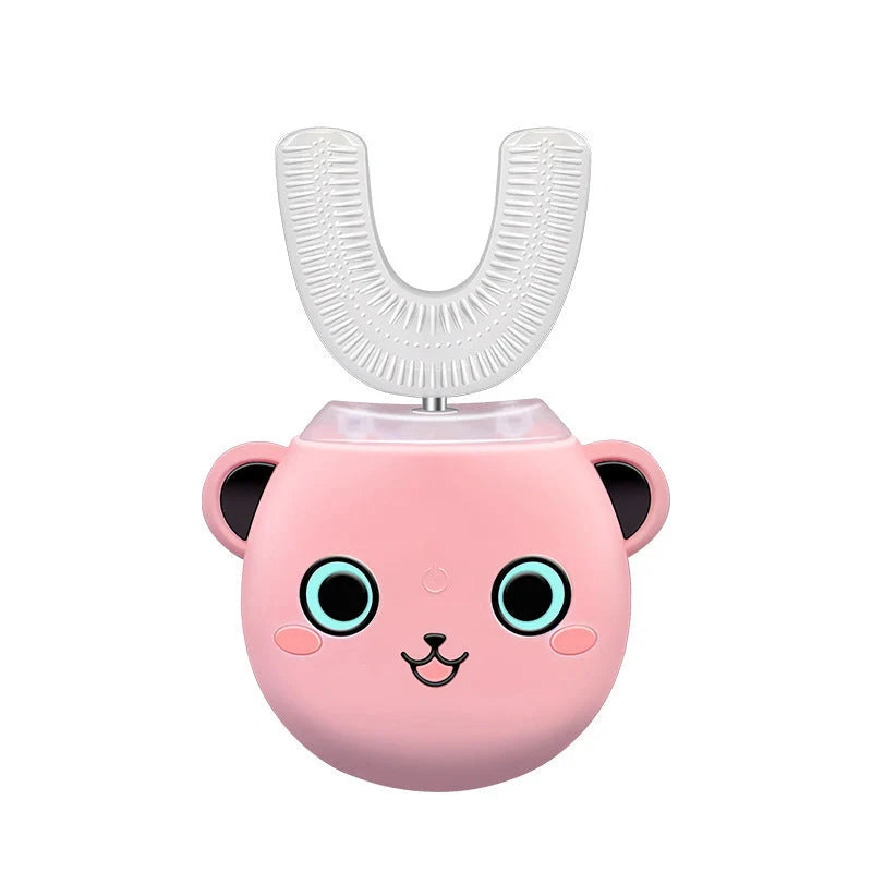 Smart 360 Degrees Sonic Electric Toothbrush for Children in pink, yellow, and green