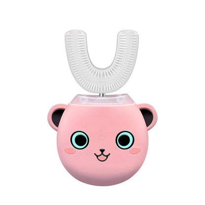 Smart 360 Degrees Sonic Electric Toothbrush for Children in pink, yellow, and green