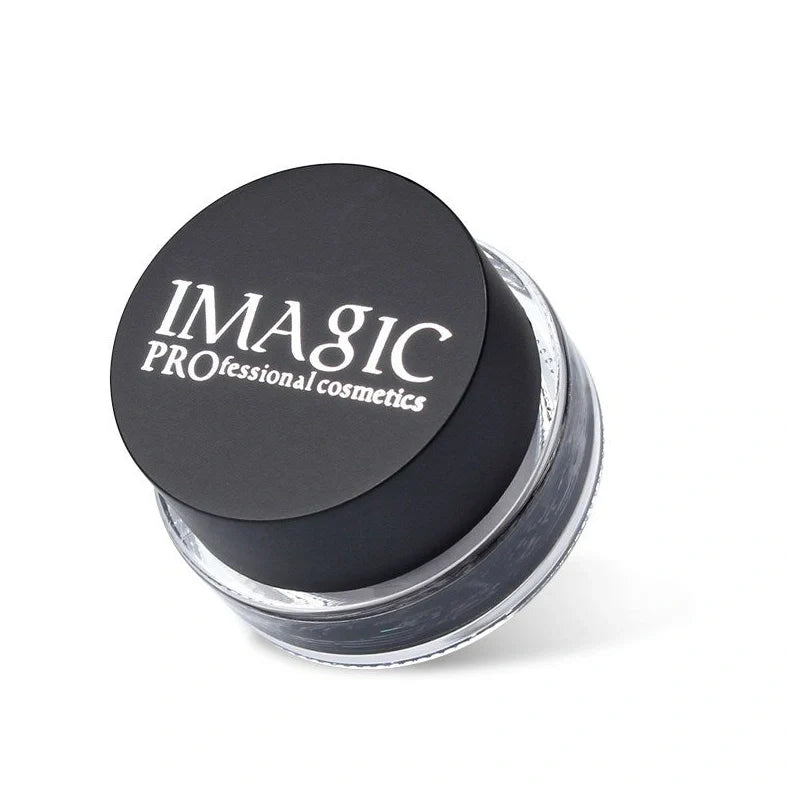 Brush-tip liquid eyeliner with fine 0.5mm applicator showing three colour options E01, E02, E03