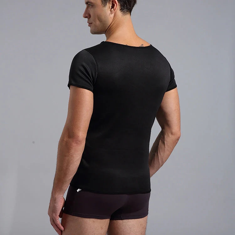 Men's black neoprene slimming body shaper underwear for waist reduction