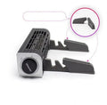 Black USB-powered laptop cooling pad with fan, shown with optional support stand.