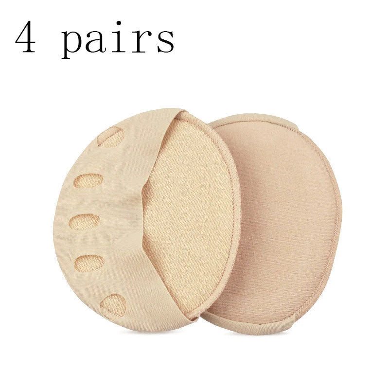 Invisible five finger socks with forefoot cushion pads for foot pain relief