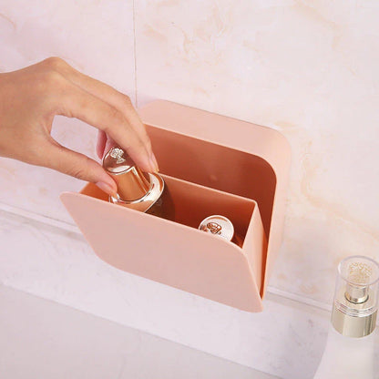 Decorative wall shelf for make-up storage in Nordic colours