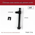 Chainsaw chain tension adjustment accessories kit showing nylon thread spools in multiple diameters