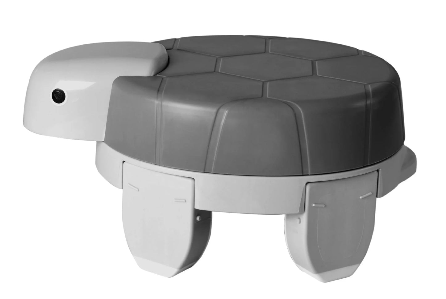 Children's portable folding training toilet with cute turtle design, ideal for potty training at home or on the go.