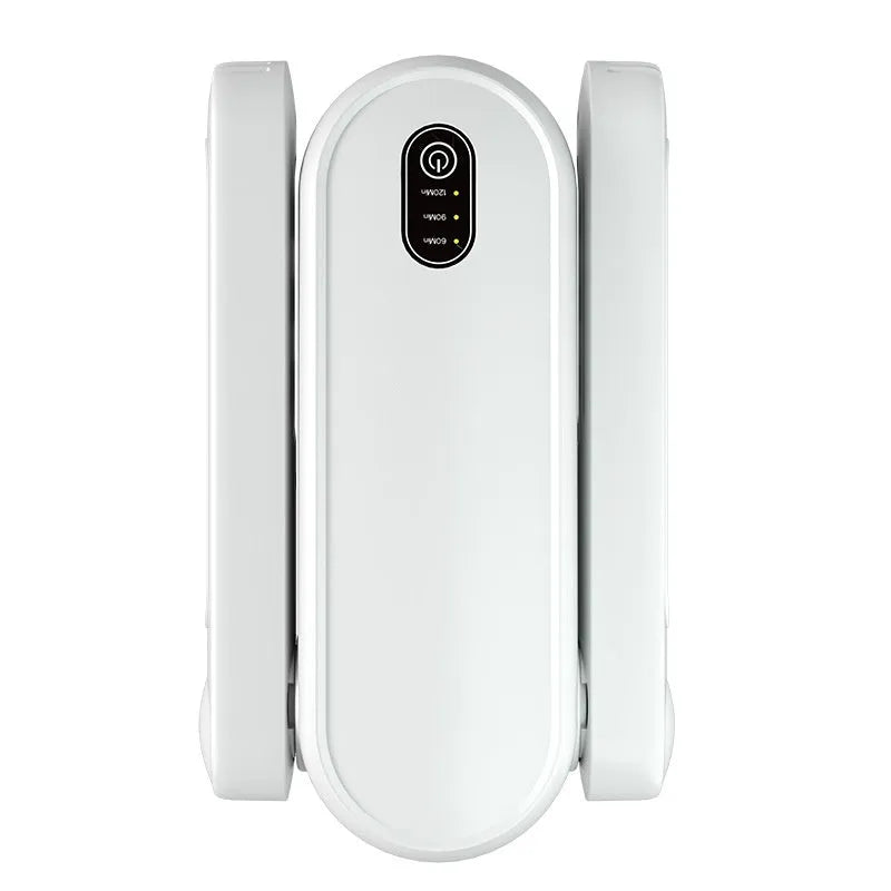 D4 black automatic shoe dryer with timer display and electrical controls