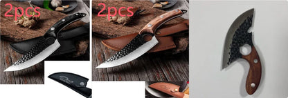High carbon stainless steel chef's knife with 182mm blade and ergonomic handle